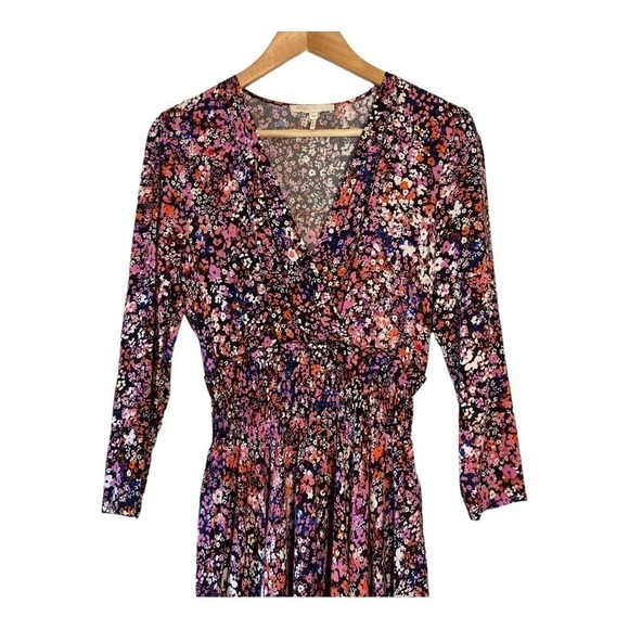 Maje Rayemi Floral-Print Woven Midi Dress NWOT - Picture 5 of 12